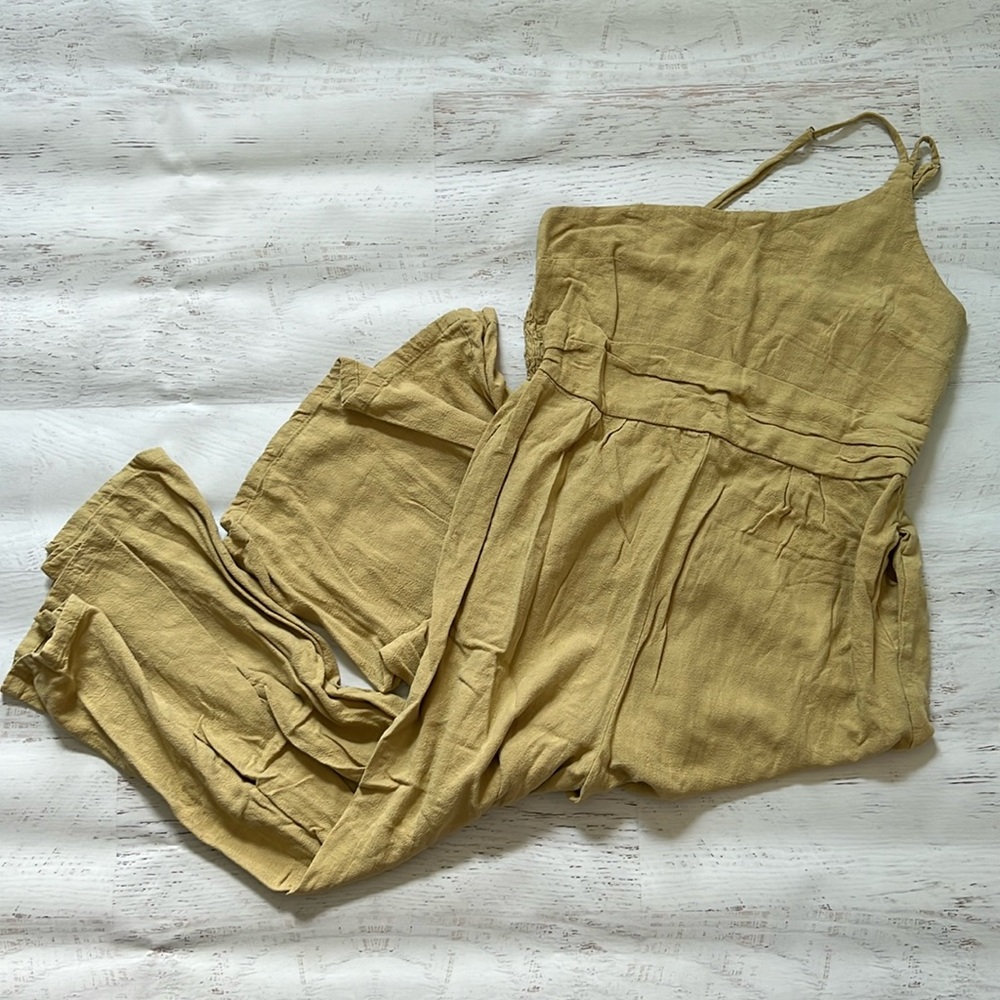 One Shoulder Gaucho Romper with Pockets LARGE